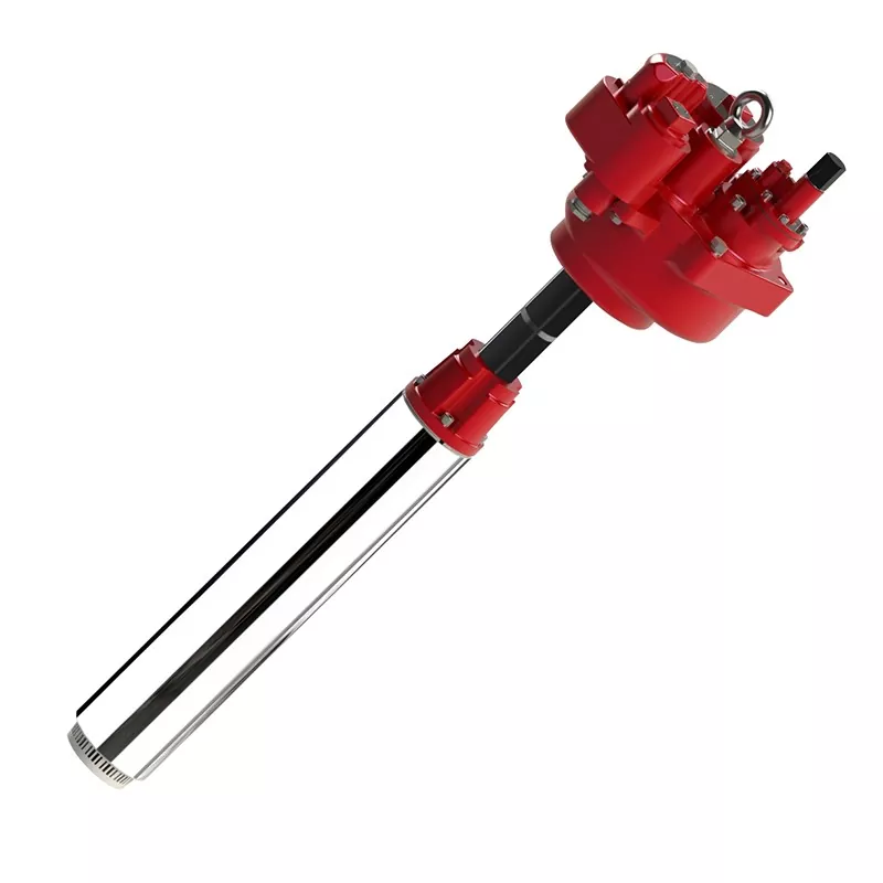 Pompa submersible set lengkap dengan motor dan tabung teleskop